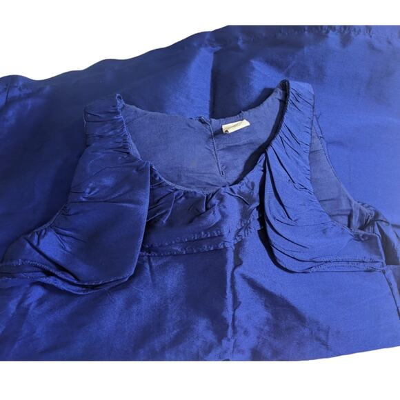 Girl's Old Navy Blue Tafetta Dress - Picture 4 of 4